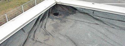  Roof waterproofing surface curling